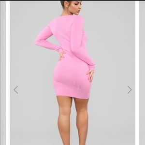 Fashionova Sebone bubblegum pink sweater dress